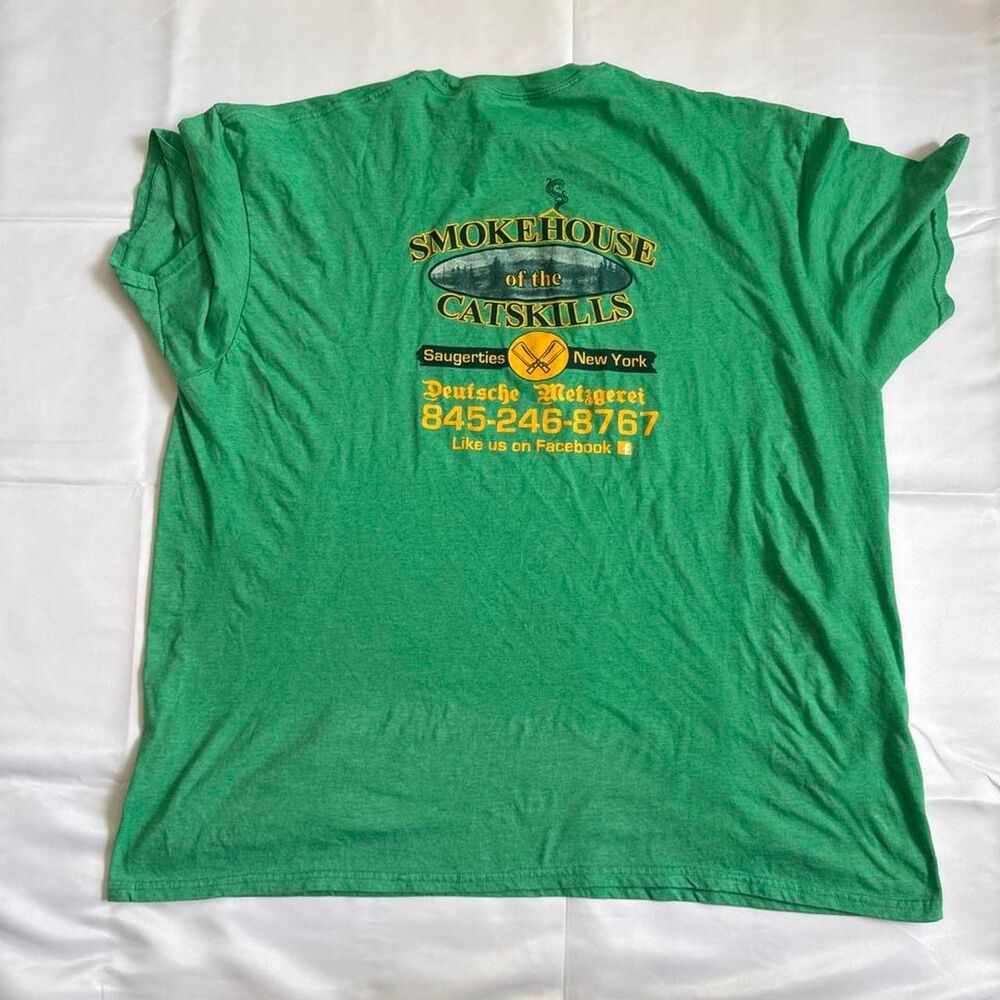 Catskills Smokehouse Men's Green T-shirt